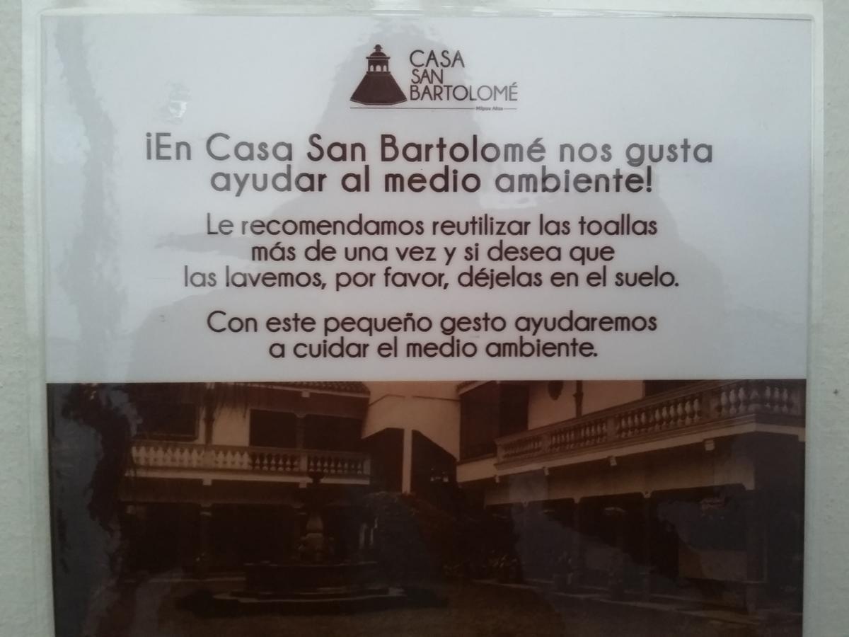 Casa San Bartolome Hotell San Bartolome Milpas Altas Eksteriør bilde